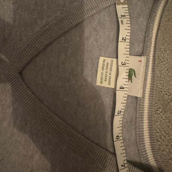 Men's Cotton V-Neck Sweater Size XXL Gray - Picture 5 of 7